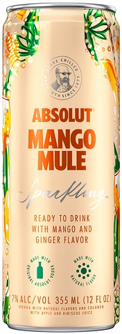 absolut mango mule cocktail 355 ml single can chestermere liquor delivery