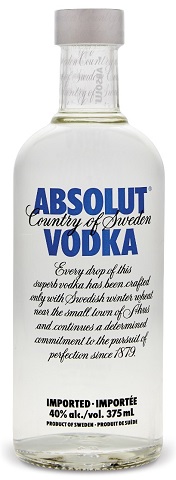 absolut vodka 375 ml single bottle chestermere liquor delivery