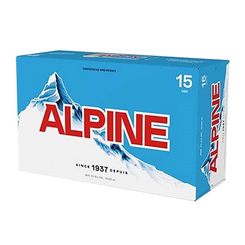 alpine lager 355 ml - 15 cans chestermere liquor delivery