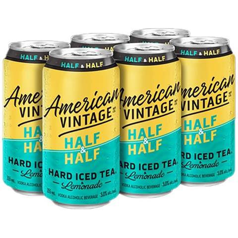 american vintage hard iced tea half & half 355 ml - 6 cans chestermere liquor delivery