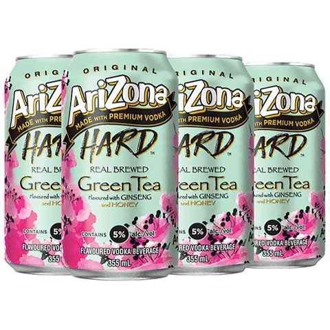 arizona hard green ice tea 355 ml - 6 cans chestermere liquor delivery