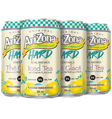 arizona hard lemon iced tea 355 ml - 6 cans chestermere liquor delivery