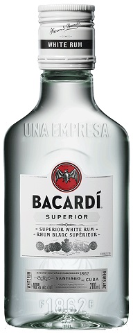 bacardi superior white rum 200 ml single bottle chestermere liquor delivery
