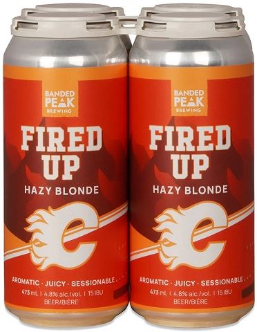 banded peak microburst fired up hazy blonde 473 ml - 4 cans chestermere liquor delivery