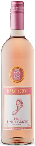 barefoot pink pinot grigio 750 ml single bottle chestermere liquor delivery
