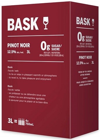 bask pinot noir 3 l box chestermere liquor delivery