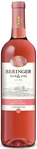 beringer main & vine white zinfandel 750 ml single bottle chestermere liquor delivery