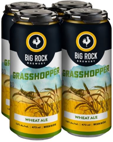 big rock grasshopper wheat ale 473 ml - 4 cans chestermere liquor delivery