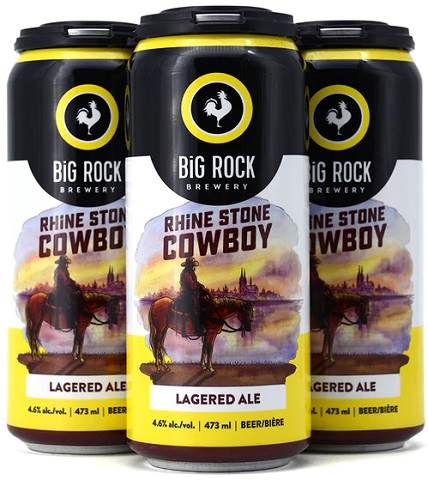 big rock rhine stone cowboy 473 ml - 4 cans chestermere liquor delivery