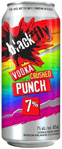 black fly vodka crushed punch 473 ml single can chestermere liquor delivery
