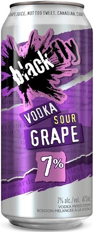 black fly vodka sour grape 473 ml single can chestermere liquor delivery