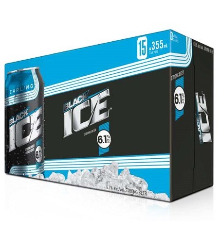 black ice 355 ml - 15 cans chestermere liquor delivery