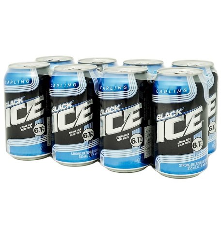 black ice 355 ml - 8 cans chestermere liquor delivery