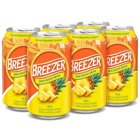 breezer island pineapple 355 ml - 6 cans chestermere liquor delivery