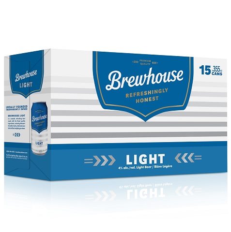 brewhouse light 355 ml - 15 cans chestermere liquor delivery