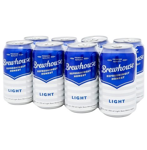 brewhouse light 355 ml - 8 cans chestermere liquor delivery