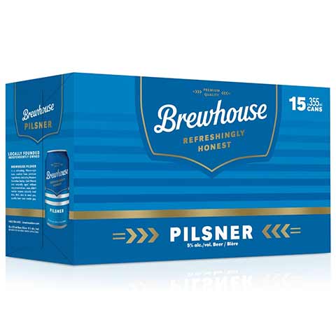 brewhouse pilsner 355 ml - 15 cans chestermere liquor delivery
