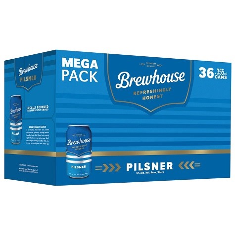 brewhouse pilsner 355 ml - 36 cans chestermere liquor delivery