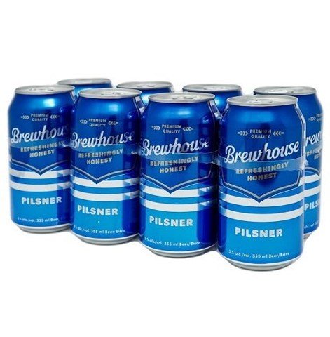 brewhouse pilsner 355 ml - 8 cans chestermere liquor delivery