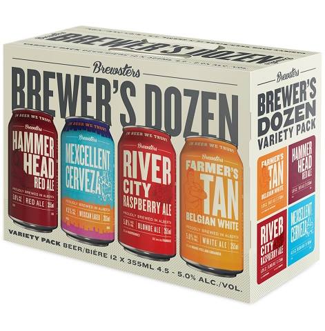 brewsters brewer's dozen variety pack 355 ml - 12 cans chestermere liquor delivery