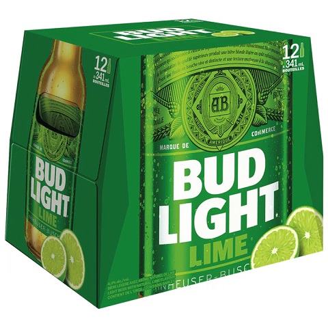 bud light lime 341 ml - 12 bottles chestermere liquor delivery