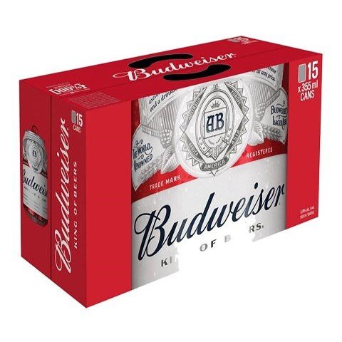 budweiser 355 ml - 15 cans chestermere liquor delivery