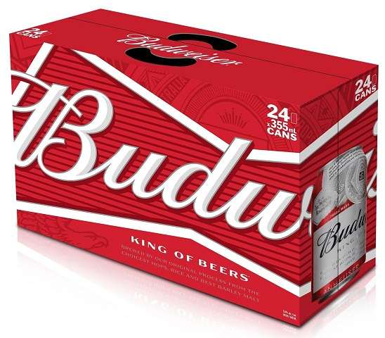 budweiser 355 ml - 24 cans chestermere liquor delivery