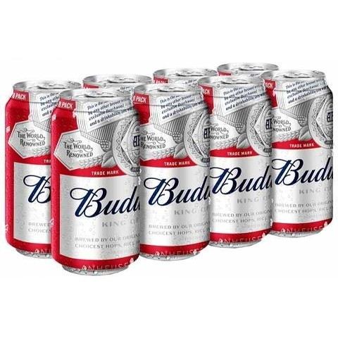 budweiser 355 ml - 8 cans chestermere liquor delivery