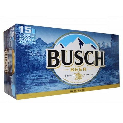 busch 355 ml - 15 cans chestermere liquor delivery