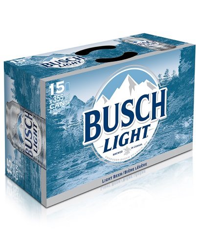 busch light 355 ml - 15 cans chestermere liquor delivery