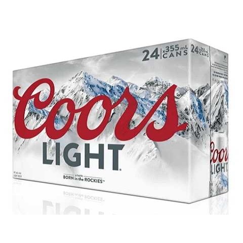 coors light 355 ml - 24 cans chestermere liquor delivery
