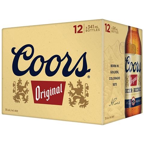 coors original 341 ml - 12 bottles chestermere liquor delivery