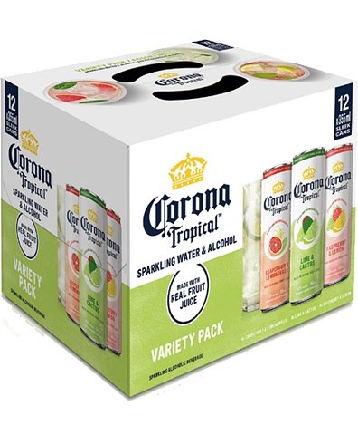 corona tropical variety 355 ml - 12 cans chestermere liquor delivery
