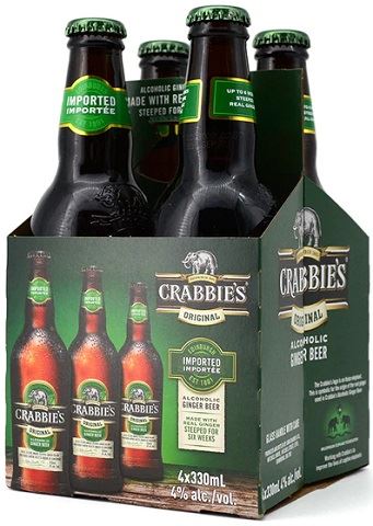 crabbies original alcoholic ginger beer 330 ml - 4 bottles chestermere liquor delivery