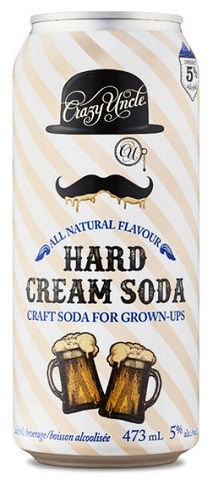 crazy uncle hard cream soda 473 ml single can chestermere liquor delivery