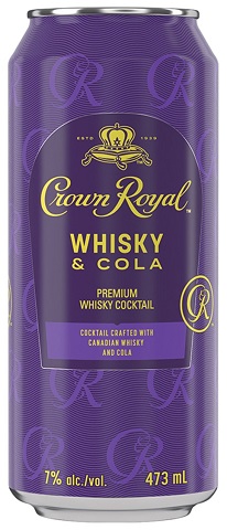 crown royal whisky & cola 473 ml single can chestermere liquor delivery