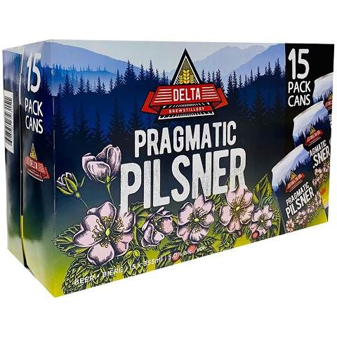 delta pragmatic pilsner 355 ml - 15 cans chestermere liquor delivery