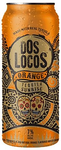 dos locos tequila sunrise 440 ml single can chestermere liquor delivery