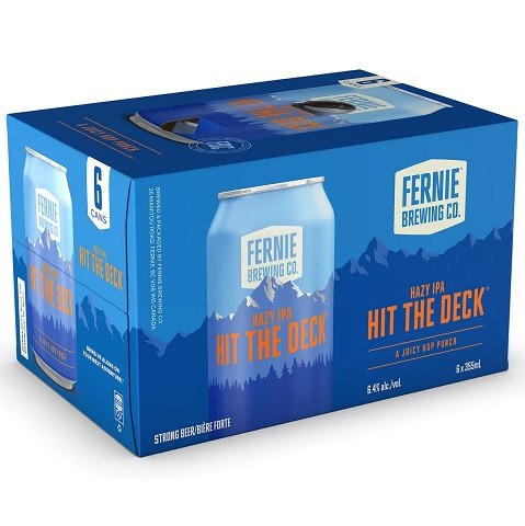 fernie brewing hit the deck hazy ipa 355 ml - 6 cans chestermere liquor delivery