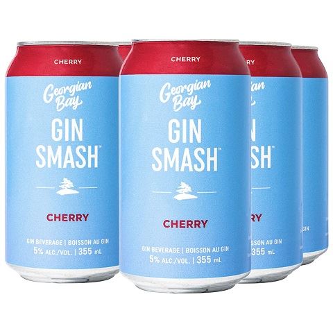 georgian bay cherry gin smash 355 ml - 6 cans chestermere liquor delivery