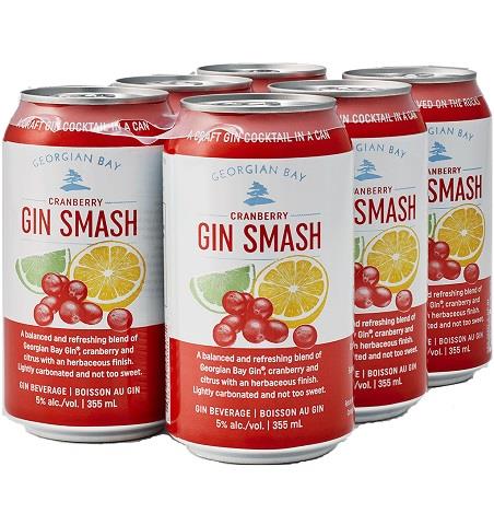 georgian bay cranberry gin smash 355 ml - 6 cans chestermere liquor delivery