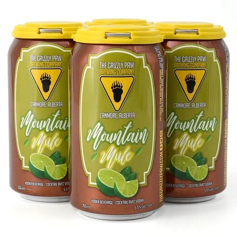 grizzly paw mountain mule 355 ml - 4 cans chestermere liquor delivery