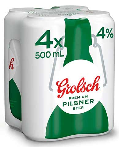 grolsch premium pilsner 500 ml - 4 cans chestermere liquor delivery