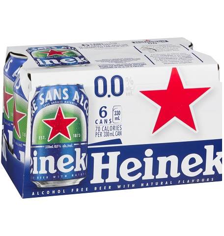 heineken 0.0 330 ml - 6 cans chestermere liquor delivery