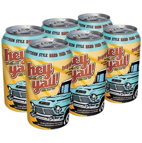 hey y'all hard iced tea orignal 341 ml - 6 cans chestermere liquor delivery