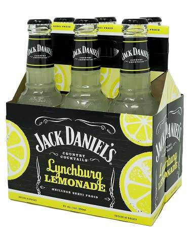 jack daniel's country cocktails lynchburg lemonade 296 ml - 6 bottles chestermere liquor delivery