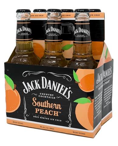 jack daniel's country cocktails southern peach 296 ml - 6 bottles chestermere liquor delivery