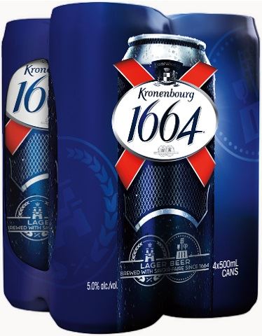 kronenbourg 1664 500 ml - 4 cans chestermere liquor delivery