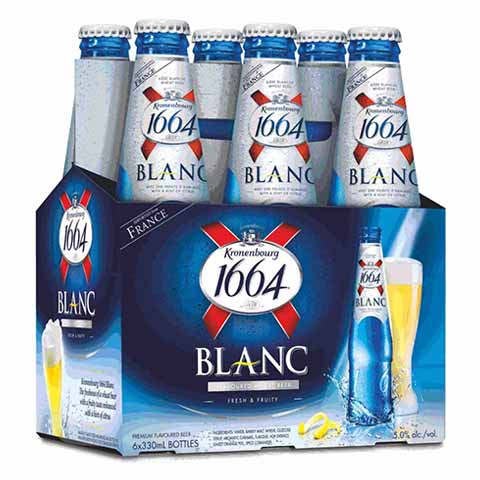 kronenbourg 1664 blanc 330 ml - 6 bottles chestermere liquor delivery