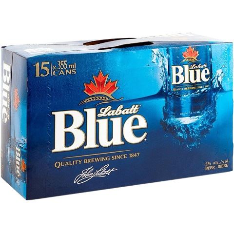 labatt blue 355 ml - 15 cans chestermere liquor delivery